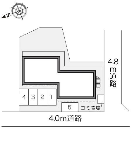 ★手数料０円★鳥取市青葉町３丁目 月極駐車場